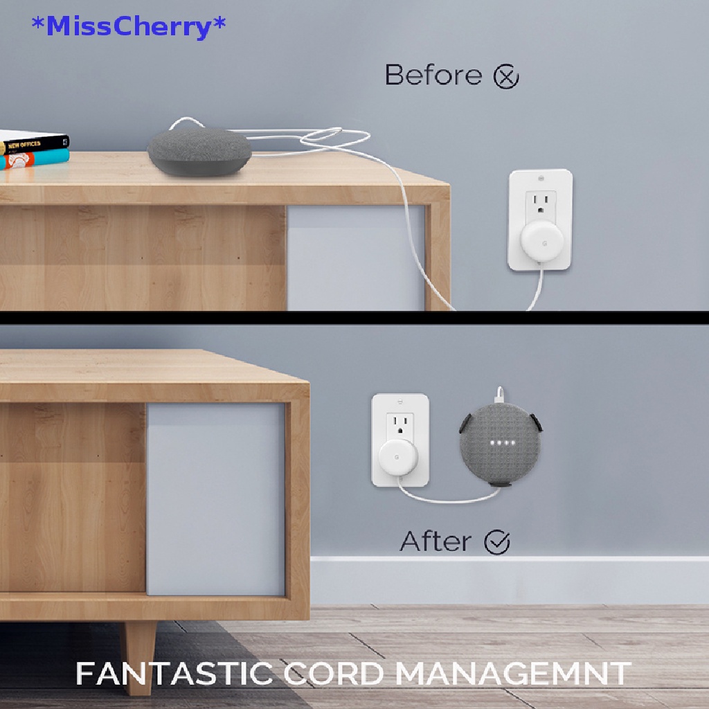 Loa Thông Minh Mini Gắn Tường Kèm Móc Treo Dành Cho Google Home Mini / Echo Dot Mới