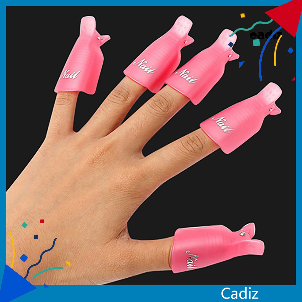 [Hàng mới về] Bộ 10 Kẹp Tẩy Sơn Móng Tay Thiết Kế Tiện Dụng Nhỏ Gọn