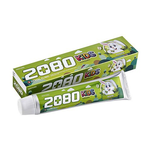 Kem đánh răng trẻ em ngừa sâu răng hương táo 2080 Kids Toothpaste apple 80g  - Hàn Quốc Chính Hãng