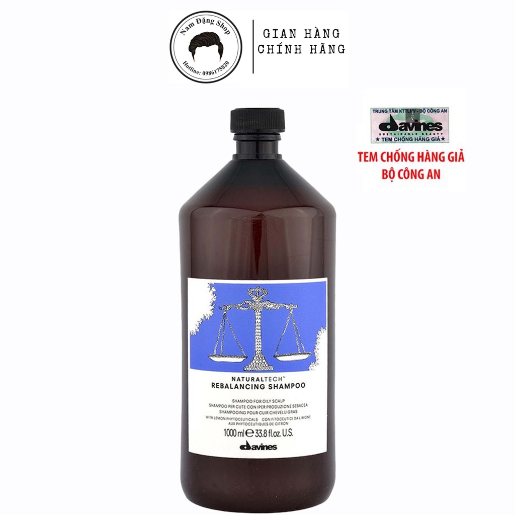 Dầu Gội Cân Bằng Dầu Davines Naturaltech Rebalancing Shampoo Chính Hãng 250ml