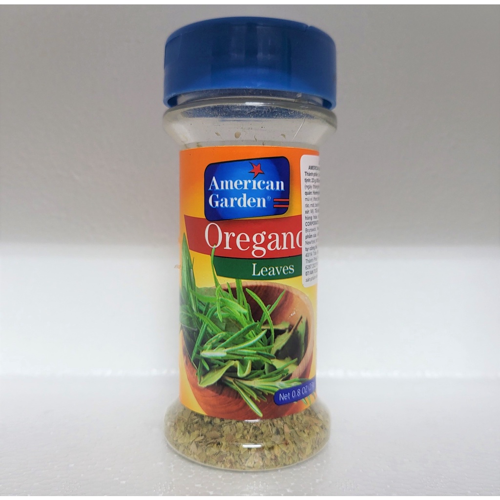 [Lọ 23g] LÁ KINH GIỚI CAY [USA] AMERICAN GARDEN Oregano Leaves (atu)