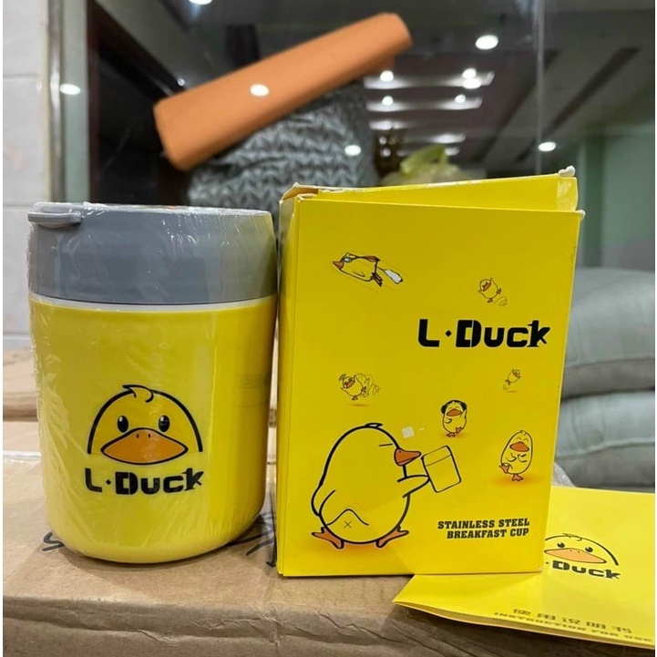 Bình ủ cháo inox L-duck 450ml -Giữ Nhiệt cực lâu