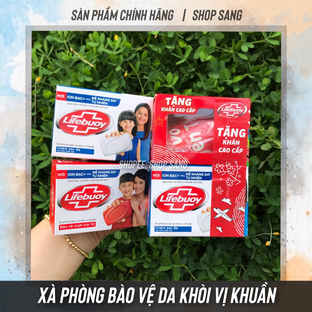 Xà bông cục Lifebuoy 90g Đỏ -Xanh