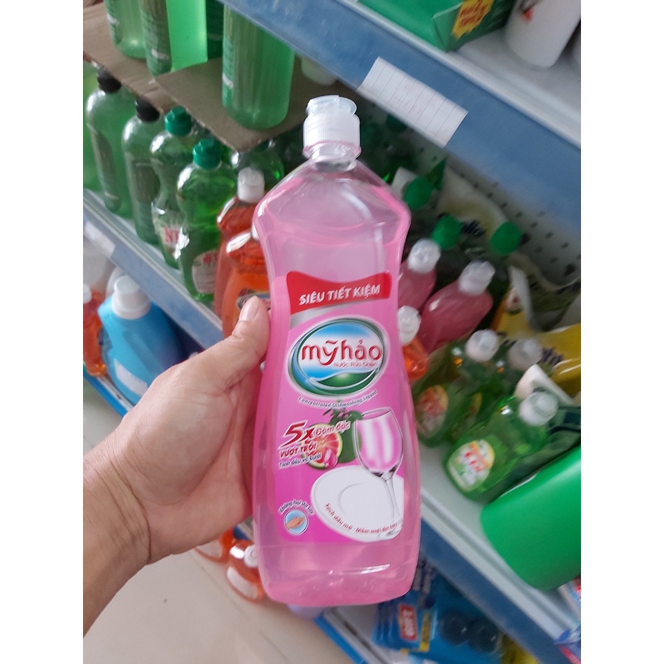 Nước rửa chén Mỹ Hảo 750G -5X Đậm Đặc Vượt Trội