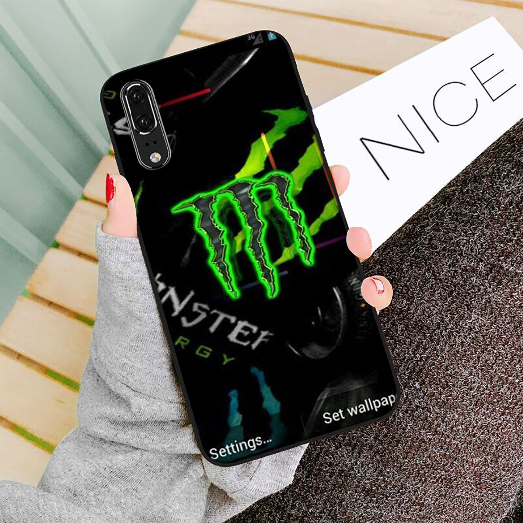 YN95 Monster Energy Silicone Case Soft Cover Huawei Nova 3 3i 4 4E 5i 5T 7 SE