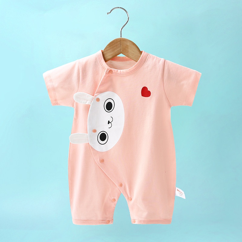 Bộ bodysuit cho bé cộc tay chất Thun lạnh siêu mát, body đùi bé trai bé gái quần áo sơ sinh cho bé 0-12 tháng