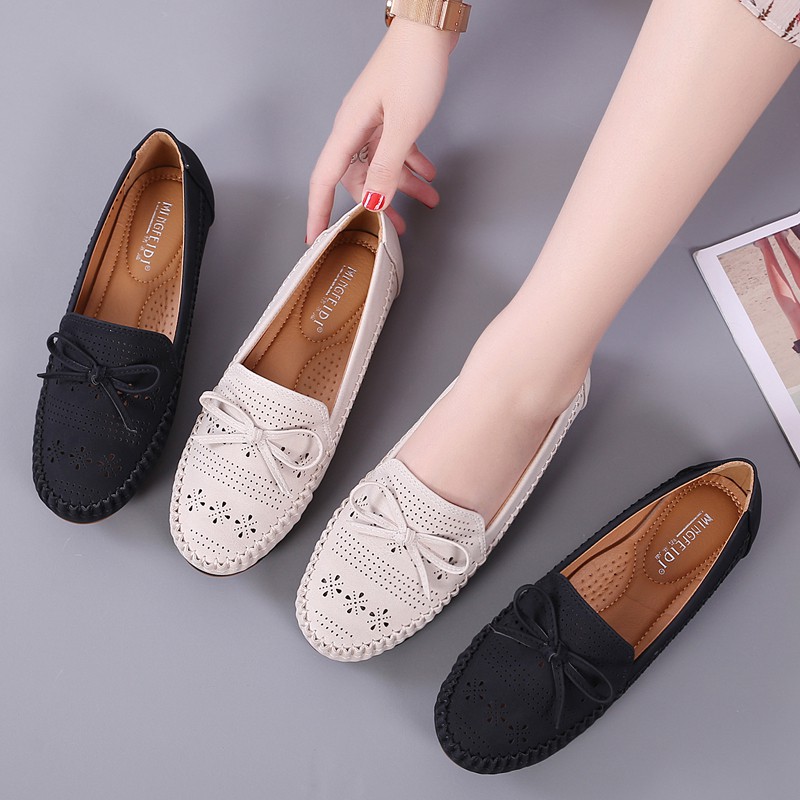 HÀNG CÓ SẴN (Size 40➡️42) _Giày Lười Phối Nơ Siêu Mềm_ BIG SIZE