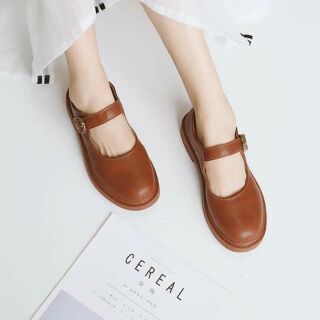 Giày búp bê da qc