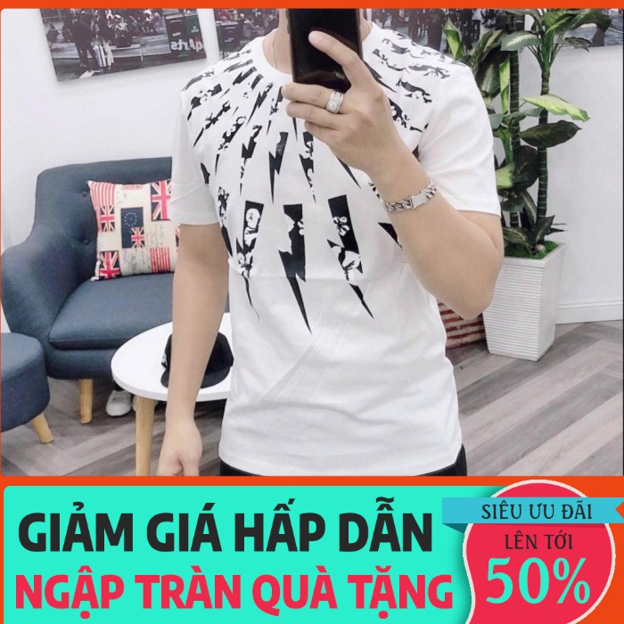 Áo phông in hình tia sét cao cấp