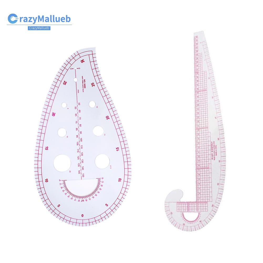 Crazymallueb❤French Curve Metric Sewing Ruler Plastic Tailor Dressmaking Pattern Making Tools❤New