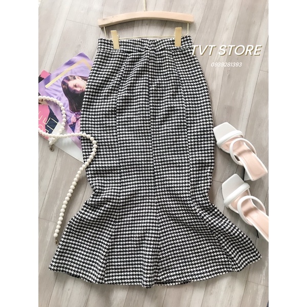 CHÂN VÁY DẠ ĐUÔI CÁ