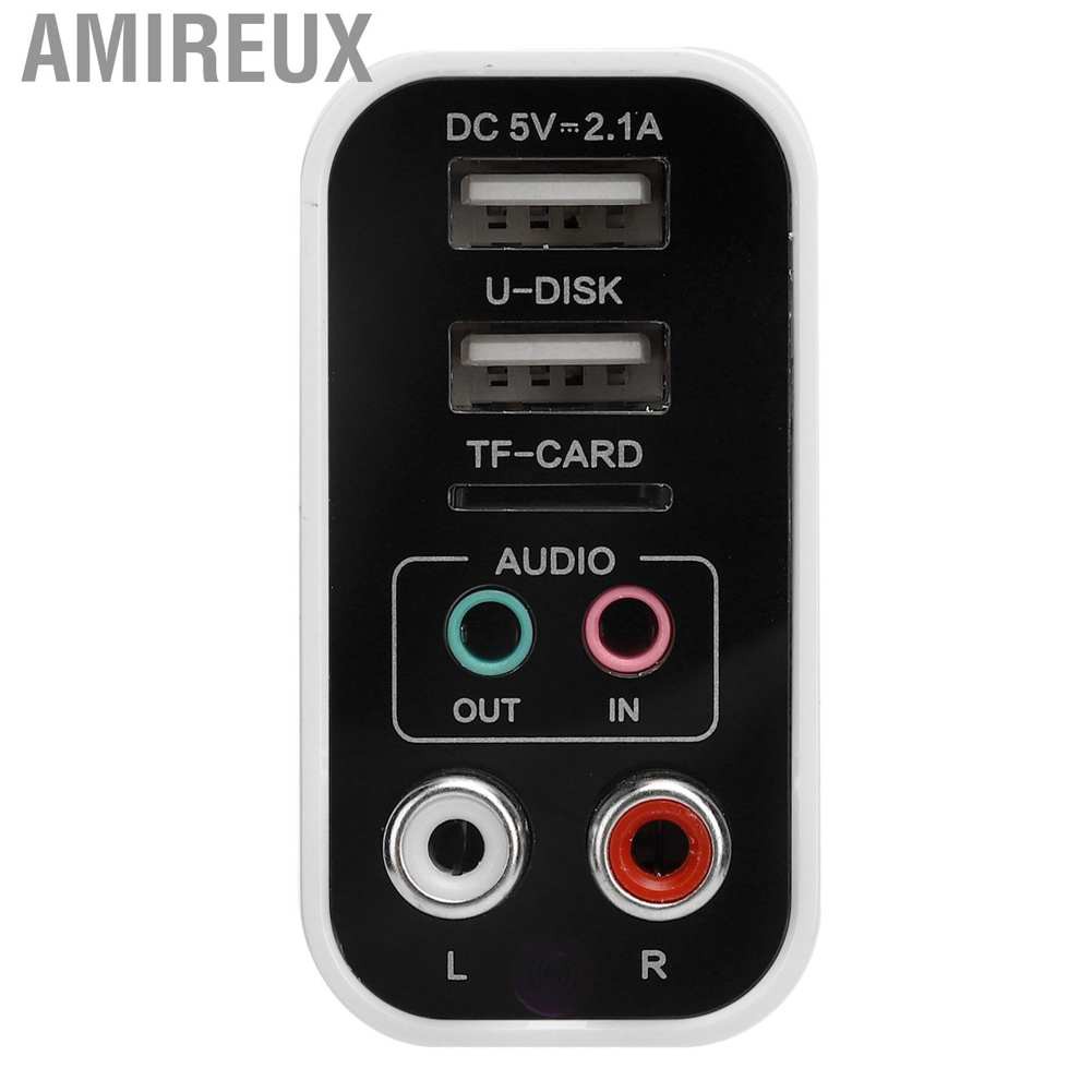 Amireux Bluetooth Adapter 5.0 Receiver Transmitter 3.5mm to Wireless AUX Audio 110‑240V