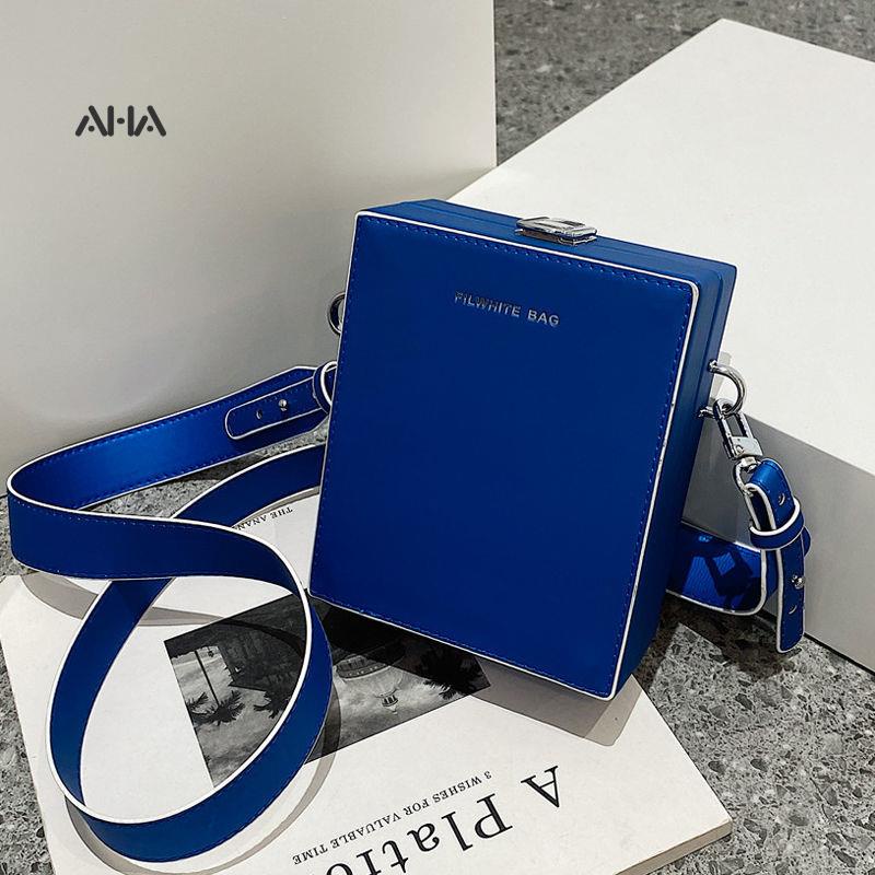 Túi đeo chéo AHA official đựng điện thoại màu trơn thiết kế đơn giản thời trang dành cho