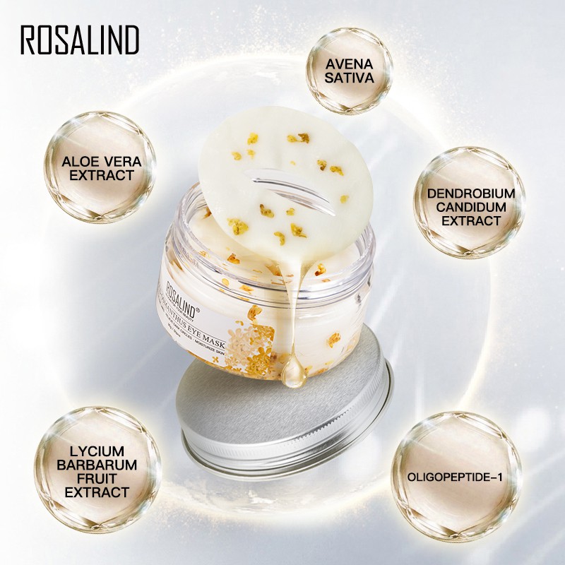 Bộ 50 mặt nạ mắt vàng hoa mộc thương hiệu ROSALIND | BigBuy360 - bigbuy360.vn