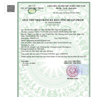 Thực phẩm giảm cân Diet Xanthigen