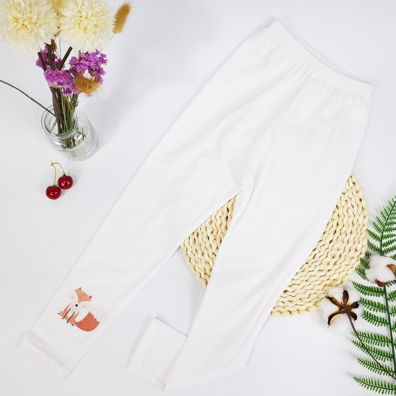 Quần Legging Cotton Màu Sắc Xinh Xắn Cho Bé Gái 100-160cm
