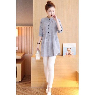 Áo Bầu Cổ Trụ Đen