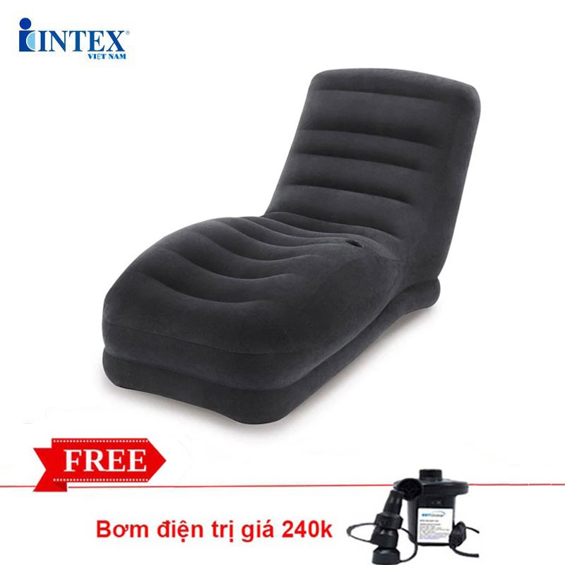 Ghế hơi tựa lưng Intex cao cấp 68595 - Kèm bơm điện