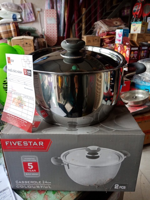 Nồi Five star 24cm 3 đáy