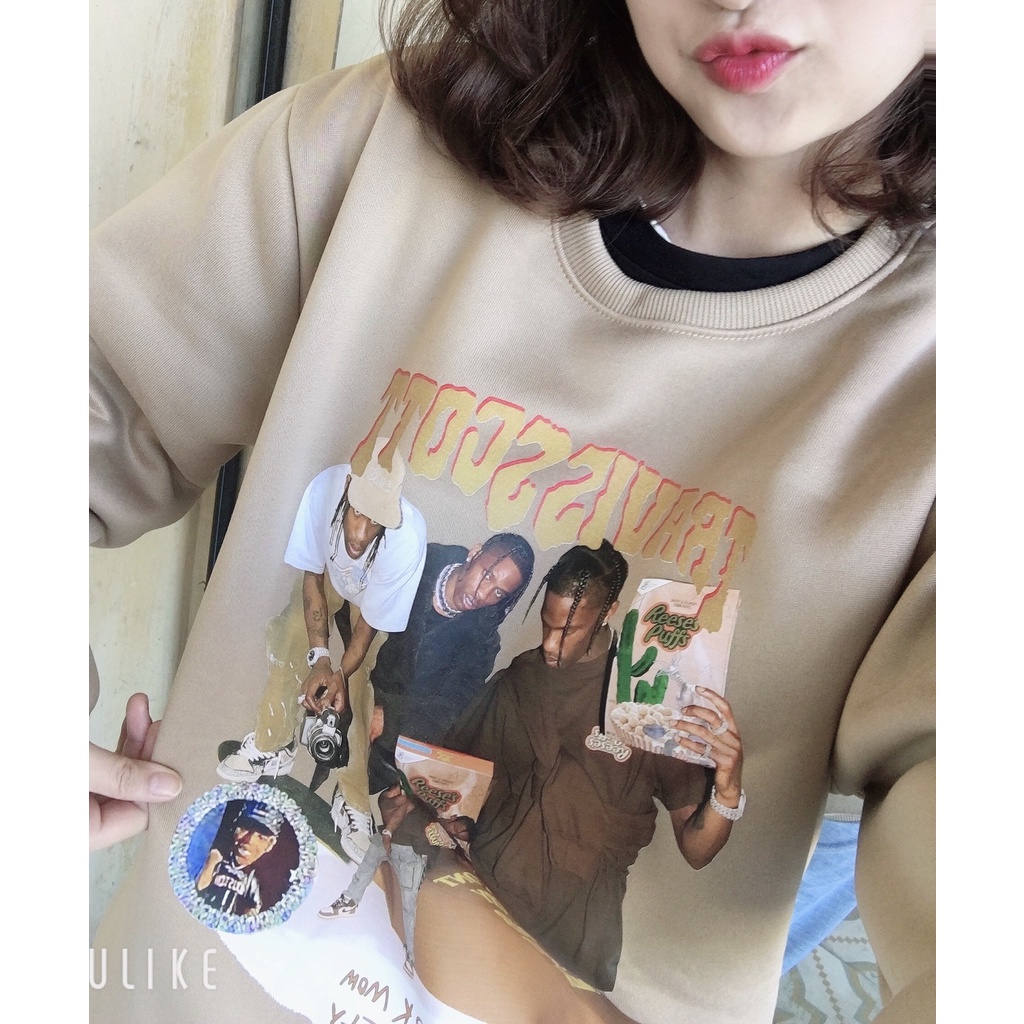 Áo hoodie travisscott form rộng sweater nỉ bông cao cấp dài tay hottrend 2022 | BigBuy360 - bigbuy360.vn