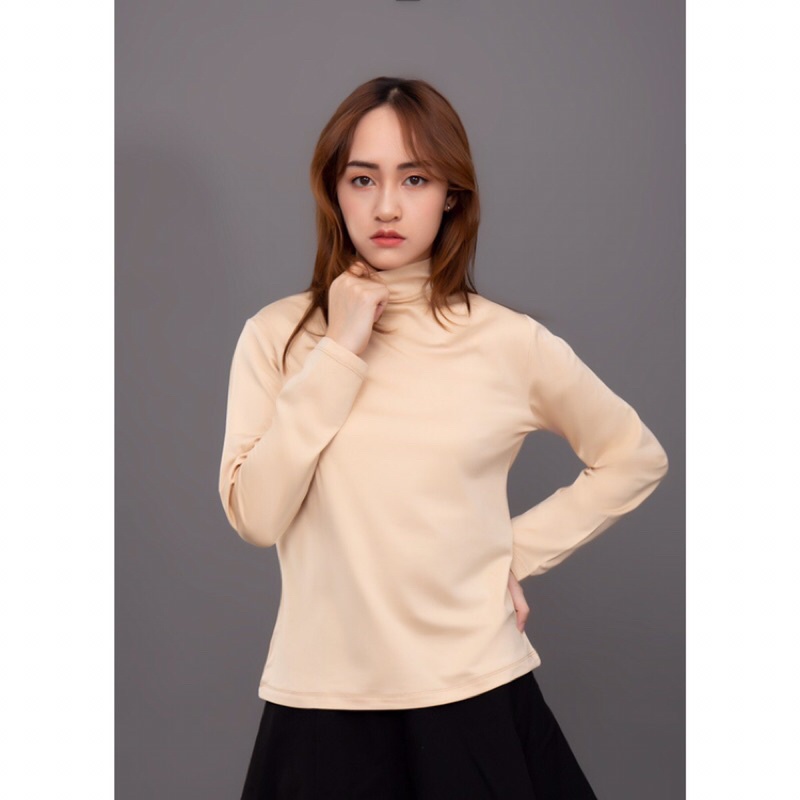 Áo giữ nhiệt nữ có big size lót nỉ hàng  dày dặn co giãn nhiều,