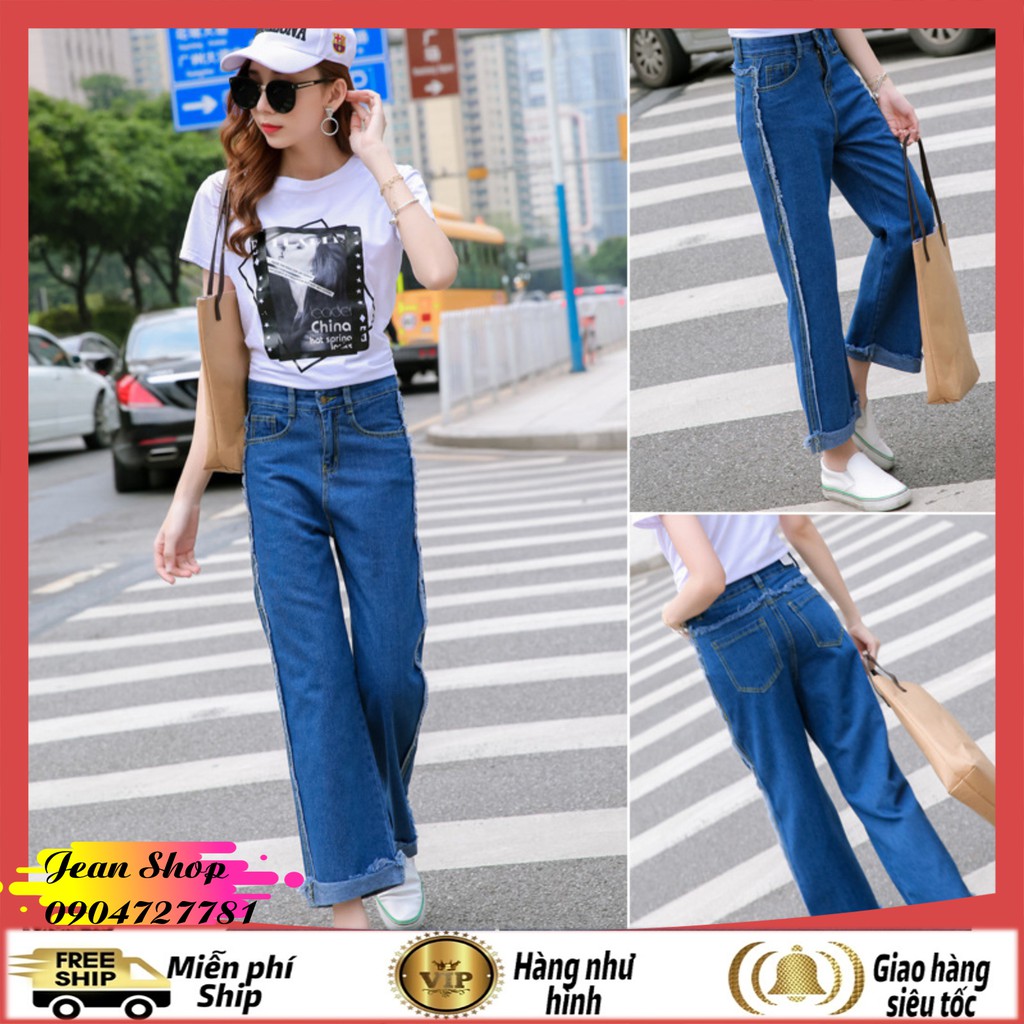 Quần ống rộng 🍎FREE SHIP🍎 Giảm 10K Nhập [QUAN JEAN] Quần jean nữ hàng Quảng Châu cao cấp Q31 | BigBuy360 - bigbuy360.vn