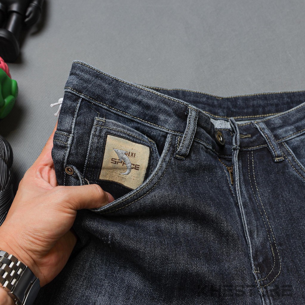 Quần Jeans Nam Khestore 7806 , Jeans Trơn Xanh Phong Cách Hàn Quốc Siêu Co Dãn | BigBuy360 - bigbuy360.vn