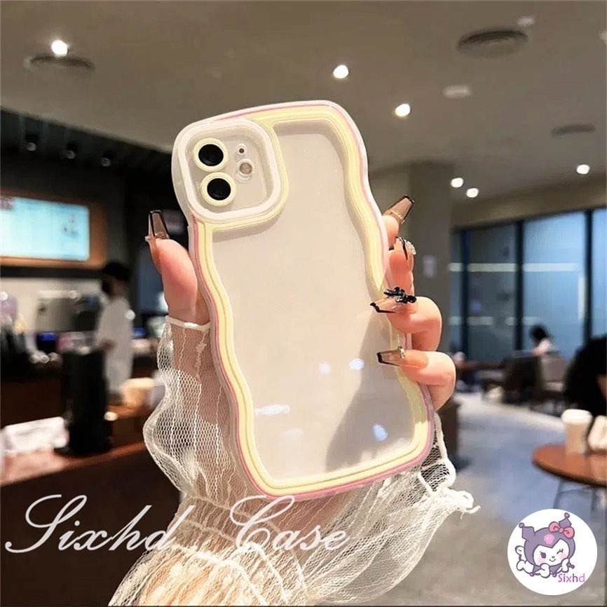 Compatible With Samsung A12 A23 A22 A13 A14 A04e A03s A50 A50s A30s A34 A33 A04 A04s A53 A54 A51 A52 A31 A11 M11 A21s A71 A30 A20 A02s M12 M22 S23 S22 Ultra sixhd Ốp Điện Thoại Mềm Chống Rơi Họa Tiết Sóng Biển Màu Kẹo Cho