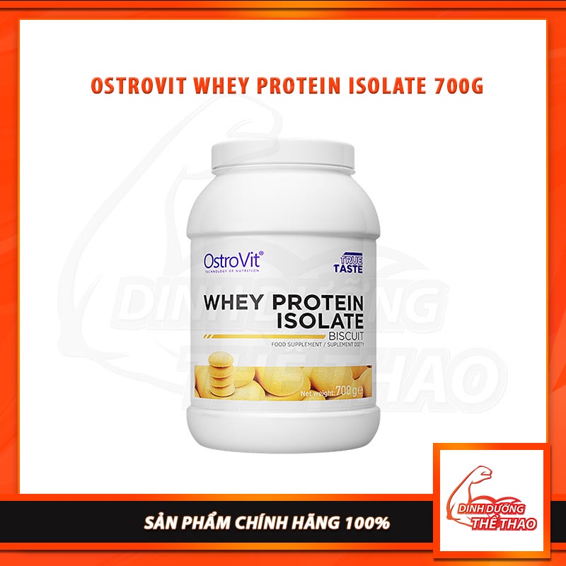 OSTROVIT WHEY PROTEIN ISOLATE Bột Whey Protein Isolate của hãng Ostrovit size 700 gram - 23 lần dùng