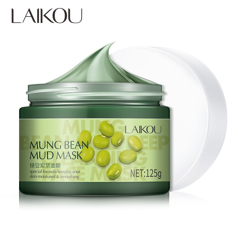 Mặt Nạ Bùn Đậu Xanh Laikou Mung Bean Mud Mask 120gr -DX52-B02T3 | Thế Giới Skin Care