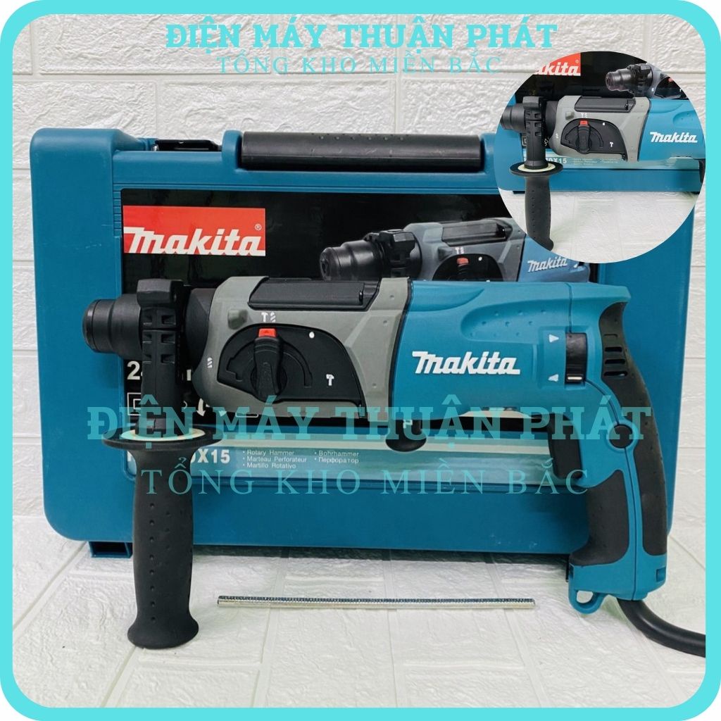 ┅◐Máy khoan điện cầm tay đục tường bê tông Makita HR2470 giá rẻ mini đa chức năng