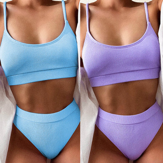 Bộ bikini màu trơn quyến rũ cho nữ