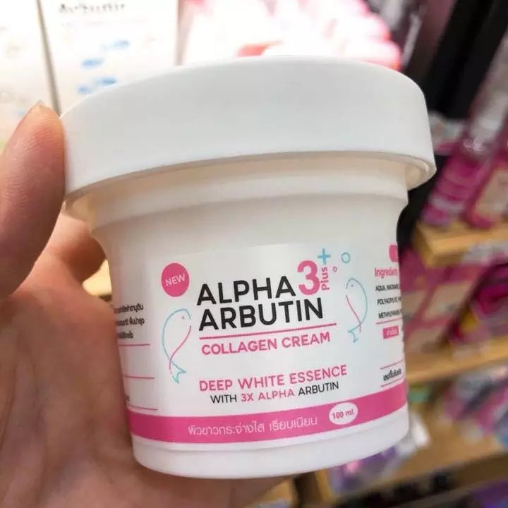 BILL THÁI-01 Hủ Kem Body Trắng Da Alpha Arbutin Cream 3+ Plus 100ml Thái Lan