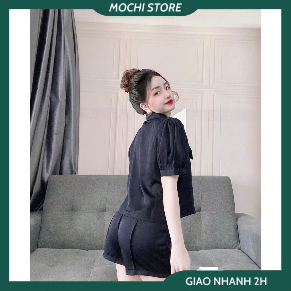 Đồ Bộ Nữ, Đồ Mặc Nhà, Set Bộ Áo Tay Ngắn Cổ Sen Quần Sọc Chất Lụa Satin Màu Sắc Tươi Trẻ Thời Trang Trẻ Trung Cho Bạn Nữ | BigBuy360 - bigbuy360.vn