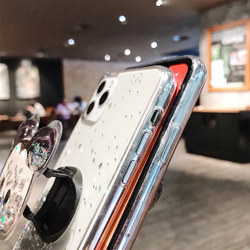 Đối với Samsung Galaxy S20 S21 S22 S23 Ultra S9 S10 Plus Galaxy Note 8 9 10 20 Ultra Plus Lite Ốp lưng điện thoại mềm hoạt hình mặt sau có giá đỡ điện thoại vịt Donald