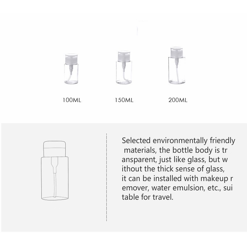 Bình Nhựa Rỗng Chiết Chất Lỏng Tiện Dụng 100ml/150ml/200ml