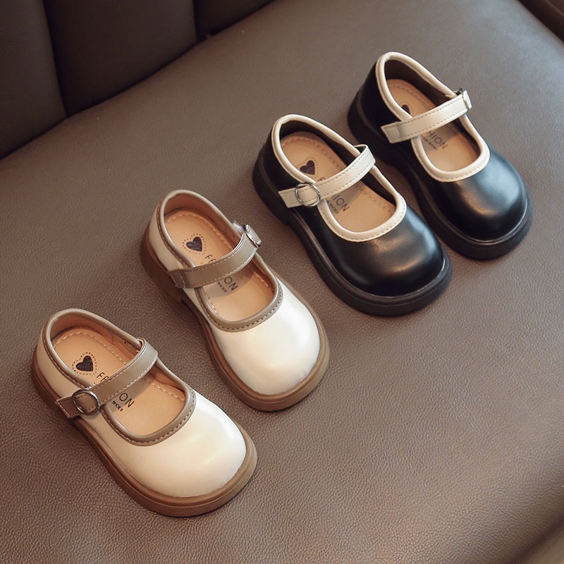 Giày Búp Bê Da Đế Mềm Thời Trang Xuân Thu Hàn Quốc Dành Cho Bé Gái