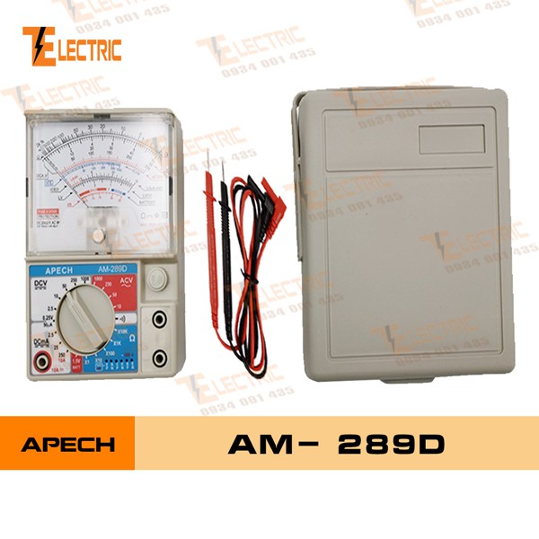 Apech AM - 289D Đồng Hồ Đo Điện Vạn Năng Hiển Thị Kim VOM Đo Điện Vạn Năng Apech AM - 289D