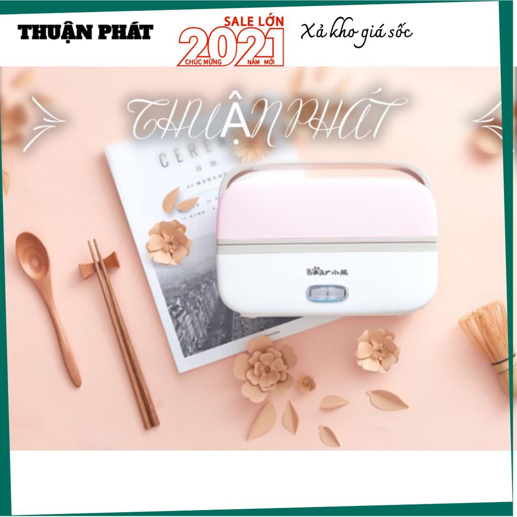 Hộp cơm cắm điện Bear DFH-B10J2, sử dụng để nấu, hâm nóng và giữ nhiệt cho thức ăn