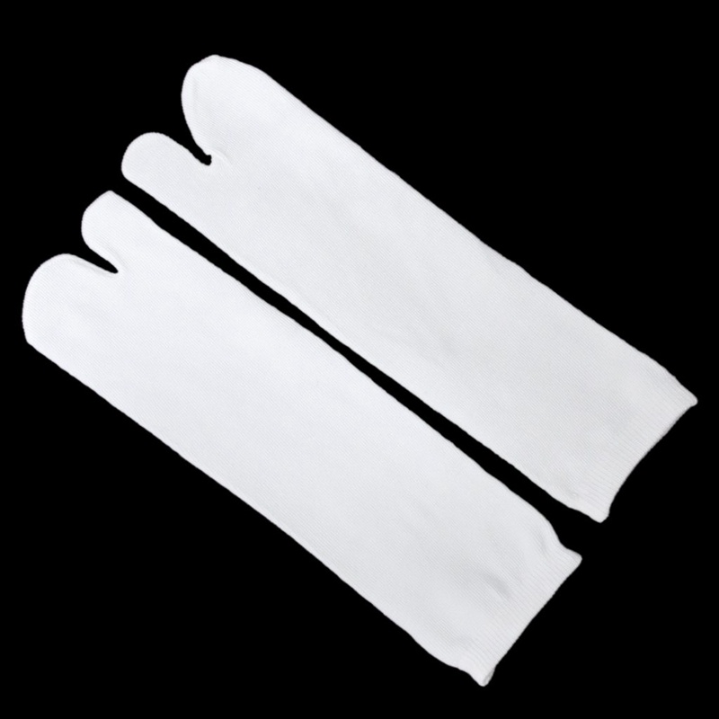 Vớ Xỏ Ngón Bằng Cotton Màu Trắng Phong Cách Kimono Nhật Bản Cho Nam Nữ