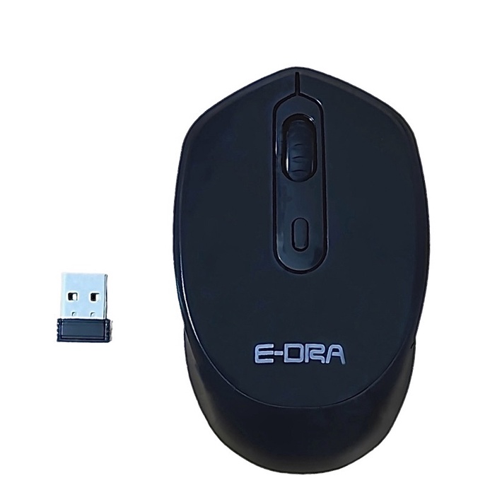 Chuột Không Dây Không Ồn  E-DRA EM603W Gaming Đen
