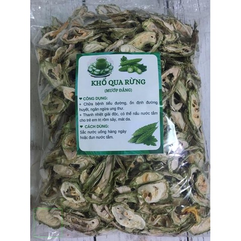 500 Trà Khổ Qua rừng (mướp đắng) thái lát phơi khô hàng xanh đẹp