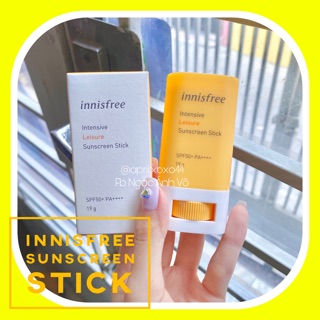 Thỏi chống nắng bảo vệ cao innisfree intensive leisure sunscreen stick spf50+/pa++++
