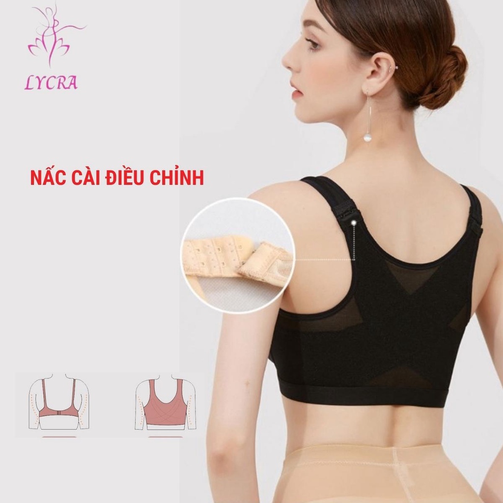 Áo gen định hình nâng ngực sau sinh, sau nâng ngực, tập thể thao xuất Nhật