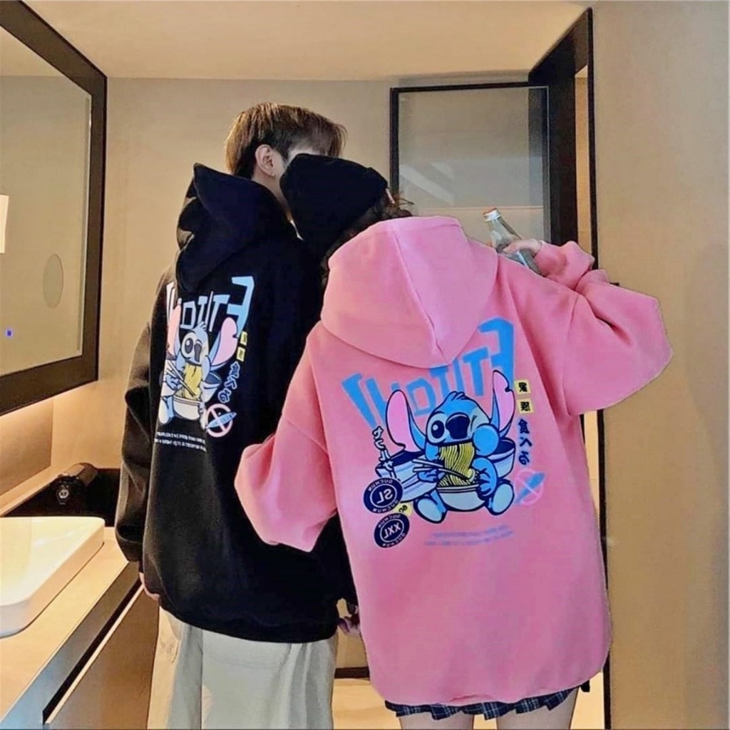 Áo khoác hoodie nỉ bông ulzzang unisex form rộng chống nắng nam nữ FTITCH LECHAU AKN12 cao cấp rẻ đẹp