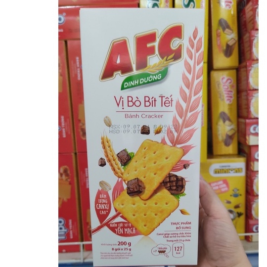 Bánh AFC Mặn Hộp 200g(8 Gói*25g)