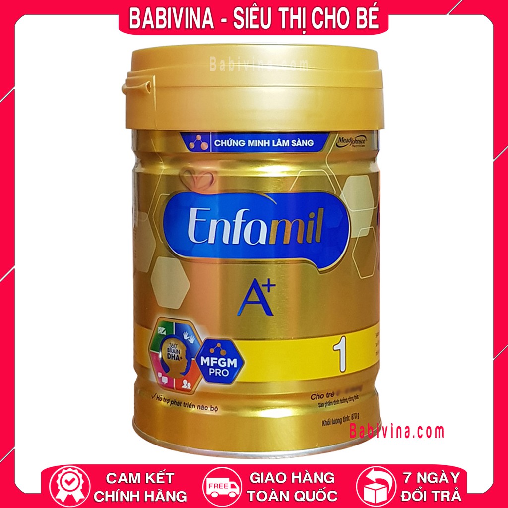 [CHÍNH HÃNG] Sữa Enfamil A+1 870g Mẫu Mới Date Mới Nhất (ENFA MIL 1)