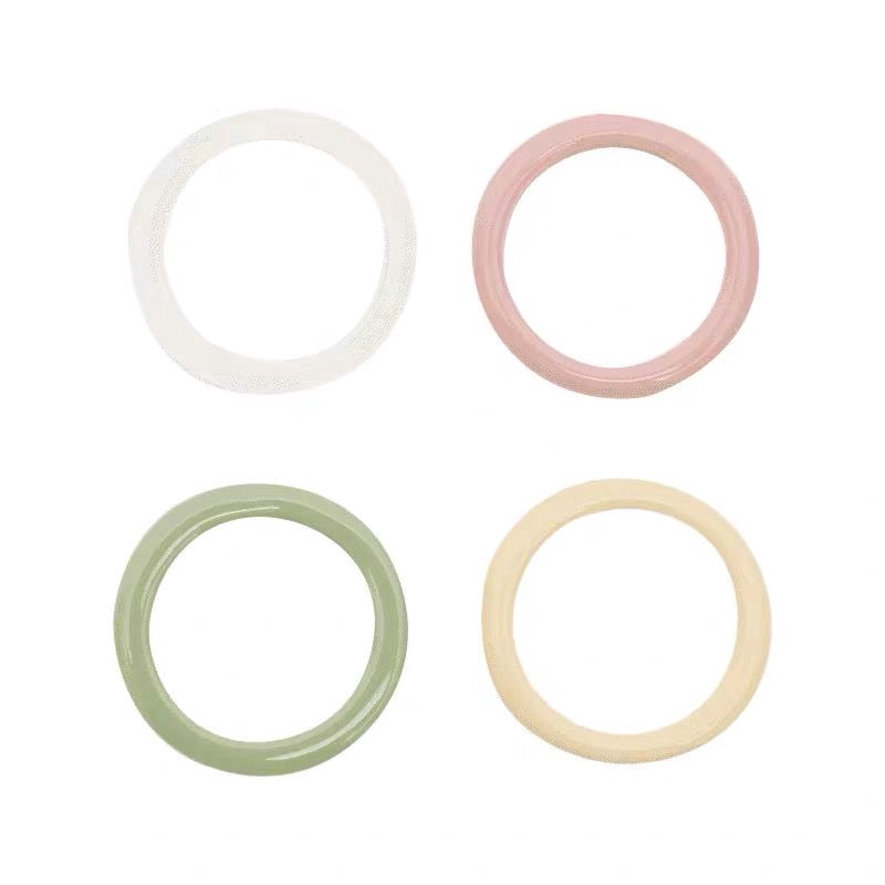 Nhẫn Acrylic Thiết Kế Đơn Giản Cá Tính Phong Cách Hàn Quốc