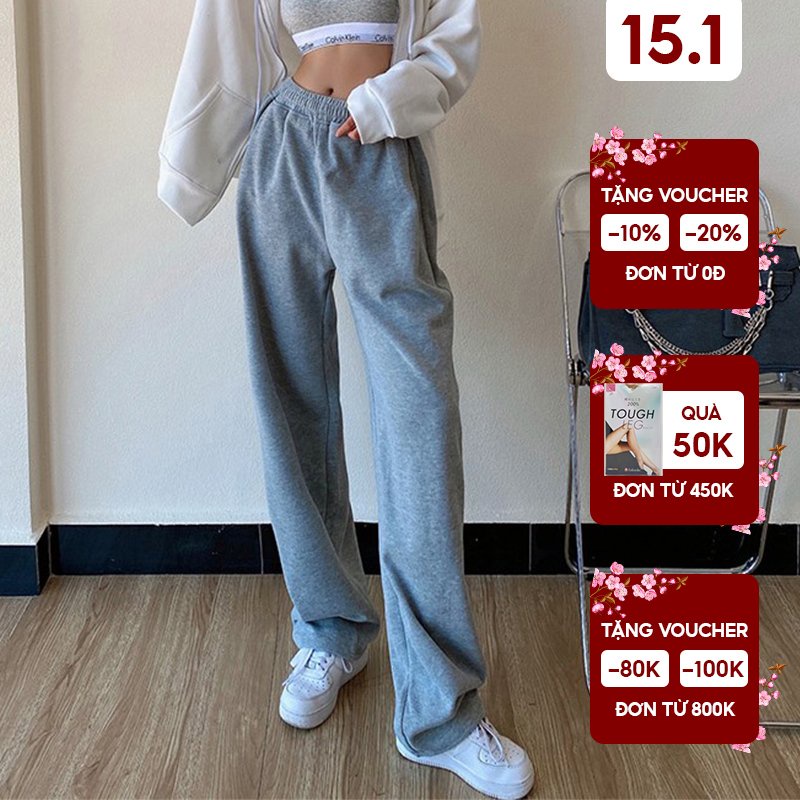 Quần jogger nỉ nữ Mora Pants QJG002 thiết kế dây rút điều chỉnh ống quần, chất liệu dày dặn - Uni By Heart