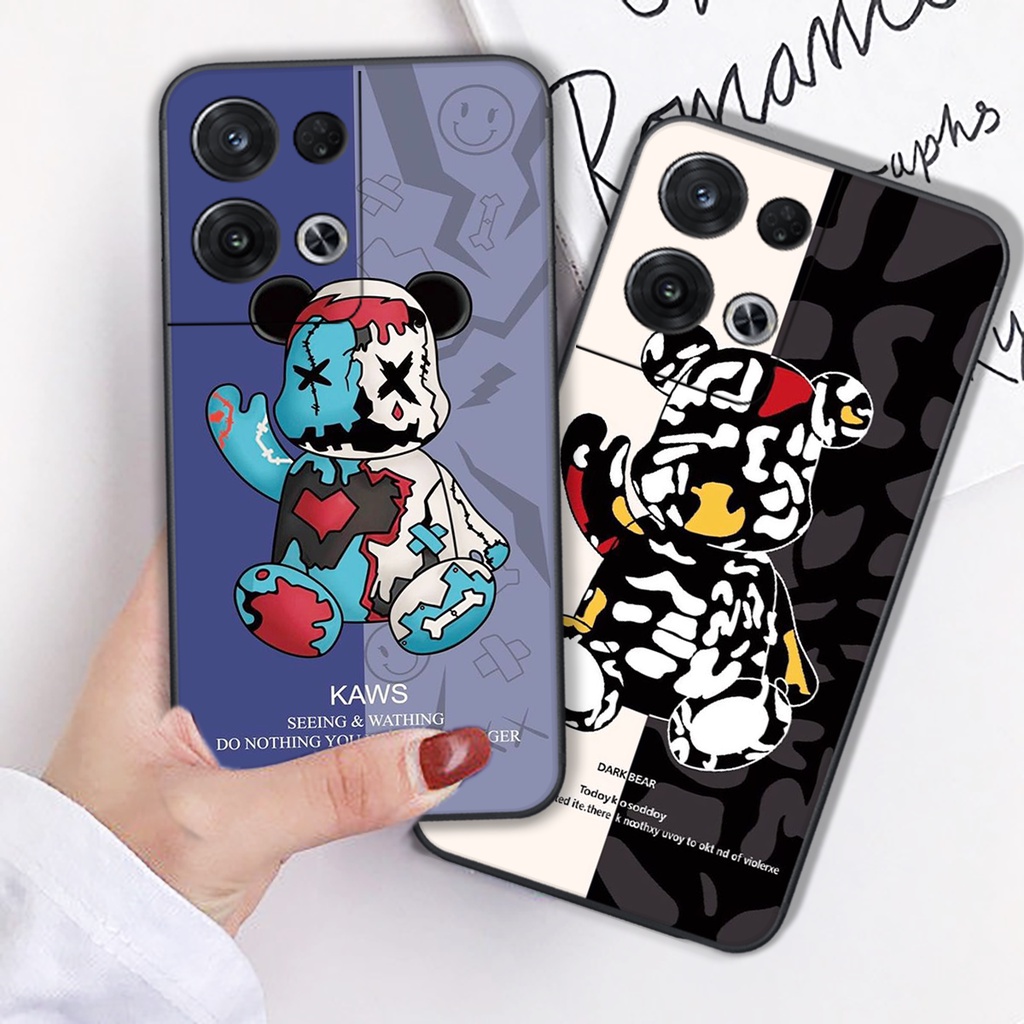 Ốp lưng Oppo Reno 8 4G / Reno 8 5G / Reno 8Z 5G / Reno 8 Pro Bearbrick kaws bền rẻ đẹp siêu cute